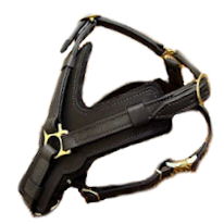 exclusive luxury leather dog harness