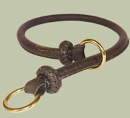 Rolled Leather/Choke Dog Collar 1/4 inch for walking dogs Rolled Leather/Choke Dog Collar 1/4 inch for walking dogs