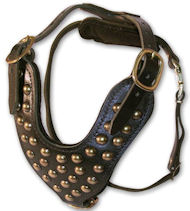 Stud Dog Harness for all dogs -2 ply leather HARNESS Stud Dog Harness for all dogs -2 ply leather HARNESS