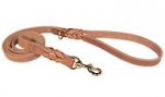 Latigo Braided oily Leather Waist Lead 4 FOOT-all dogs