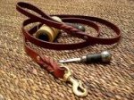 Handcrafted Leather Dog Leash for Walking and Tracking