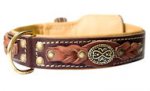 Handcrafted Leather dog collars for Dog handmade