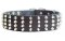 Wide Studded Leather Dog Collar