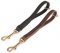 Leather Snap Tab 10 inch Leash for All Breeds