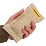 Puppy Jute Bite Tug 2 1/3 inch (6cm) Long and 8 inch (20 cm) Wide with No Handles