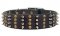 All dogs Spike Studded Collar 2 2/5 inch wide Leather Studs collar