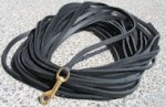Tracking leather dog leash for a tracking harness