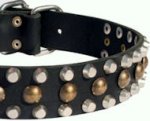 Custom Studded Leather Dog Collar for Every Day Working Dogs