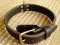Two ply leather agitation dog collar--C33NH