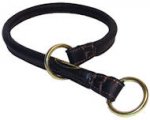 1/4 inch Wide Rolled Choke Dog Collar for ALL BREEDS