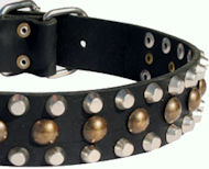 Custom Studded Leather Dog Collar for Every Day Working Dogs