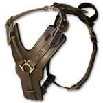 exclusive luxury leather dog harness