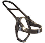 Guide Dog Harness-Assistance Leather Dog Harness- Heavy Duty