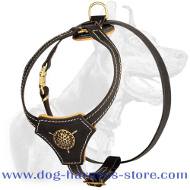 Light Weight Leather Harness for Small Breeds and Puppies of Royal Design