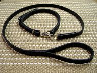 Police / hunting" dog leash and collar (combo)