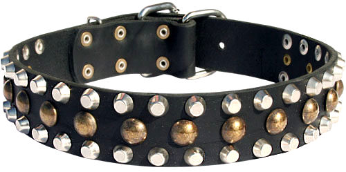 Leather Dog Collars with Studs for DOG