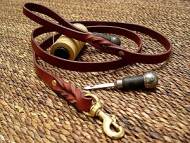 Handcrafted Leather Dog Leash for Walking and Tracking