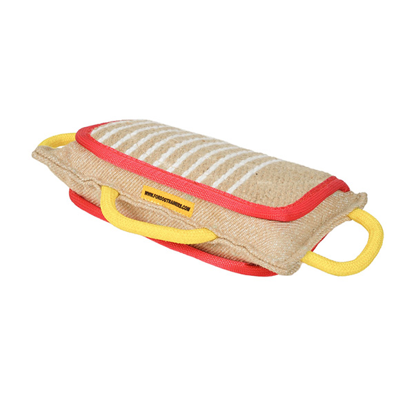 Dog training jute bite pad