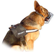 Reflective Nylon Dog Harness for German Shepherd with handle-H6+